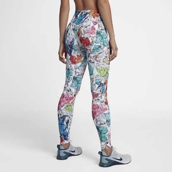 New Nike Power  Mid Rise Training Tights - Picture 2 of 12